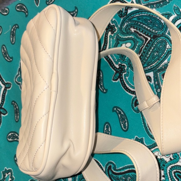 Torrid Faux Leather Quilted Belt Bag in Cream - Picture 13 of 14